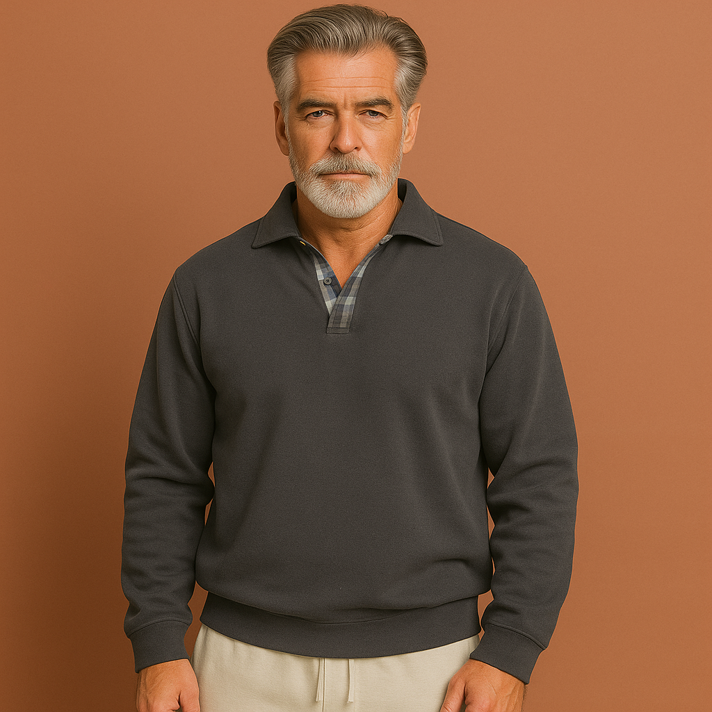 Men’s lightweight sweater in grey with breathable design, soft and comfortable for casual and stylish outfits.